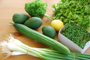 Zutaten - grüner Salat